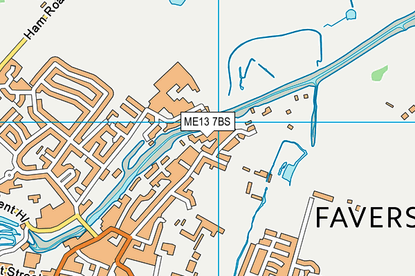 ME13 7BS map - OS VectorMap District (Ordnance Survey)