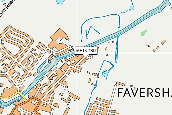 ME13 7BU map - OS VectorMap District (Ordnance Survey)