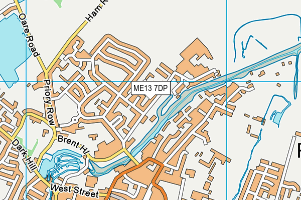 ME13 7DP map - OS VectorMap District (Ordnance Survey)