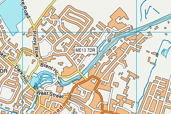 ME13 7DR map - OS VectorMap District (Ordnance Survey)