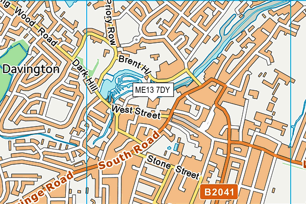 ME13 7DY map - OS VectorMap District (Ordnance Survey)