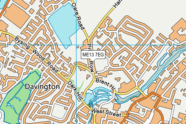 ME13 7EG map - OS VectorMap District (Ordnance Survey)