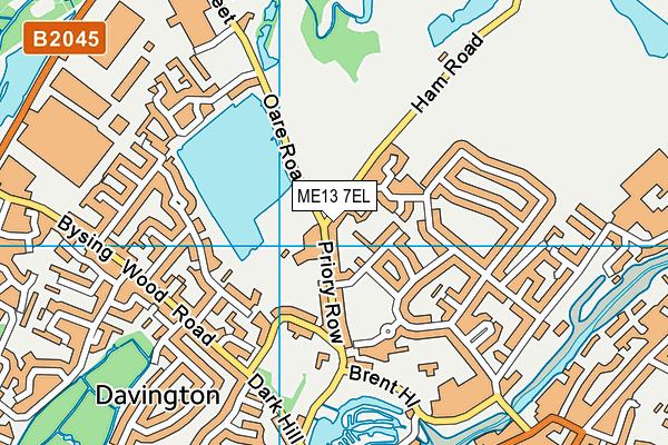 ME13 7EL map - OS VectorMap District (Ordnance Survey)