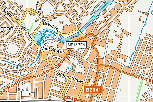 ME13 7EN map - OS VectorMap District (Ordnance Survey)