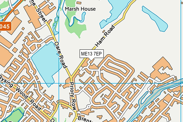 ME13 7EP map - OS VectorMap District (Ordnance Survey)