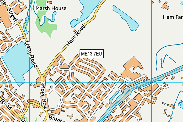 ME13 7EU map - OS VectorMap District (Ordnance Survey)