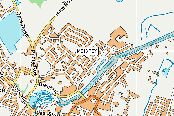 ME13 7EY map - OS VectorMap District (Ordnance Survey)