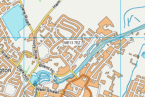 ME13 7EZ map - OS VectorMap District (Ordnance Survey)