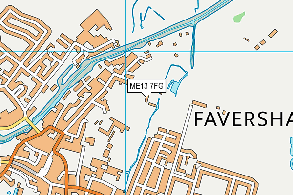 ME13 7FG map - OS VectorMap District (Ordnance Survey)