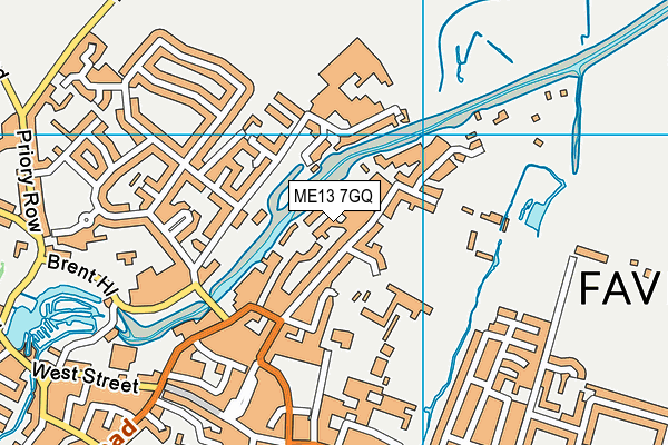 ME13 7GQ map - OS VectorMap District (Ordnance Survey)