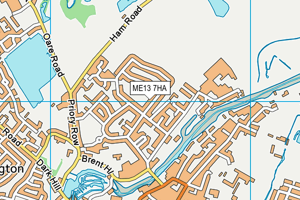 ME13 7HA map - OS VectorMap District (Ordnance Survey)