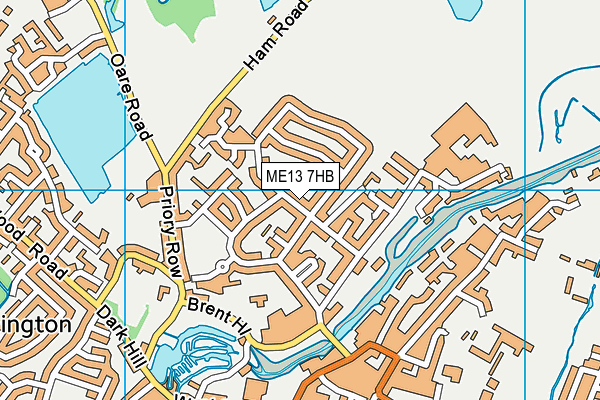 ME13 7HB map - OS VectorMap District (Ordnance Survey)