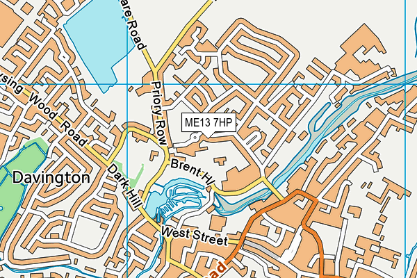 ME13 7HP map - OS VectorMap District (Ordnance Survey)