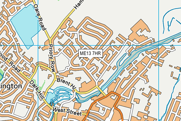 ME13 7HR map - OS VectorMap District (Ordnance Survey)