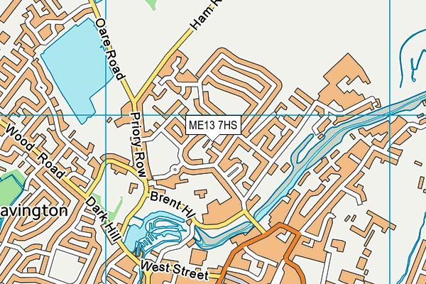 ME13 7HS map - OS VectorMap District (Ordnance Survey)