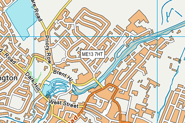 ME13 7HT map - OS VectorMap District (Ordnance Survey)