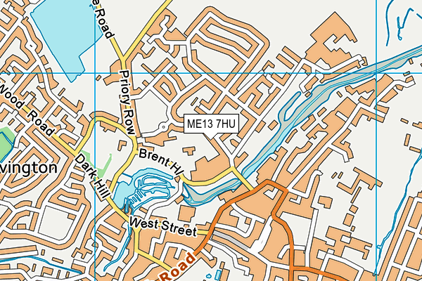 ME13 7HU map - OS VectorMap District (Ordnance Survey)