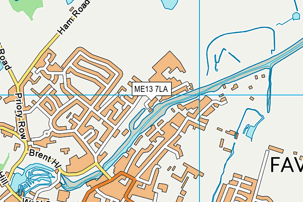 ME13 7LA map - OS VectorMap District (Ordnance Survey)