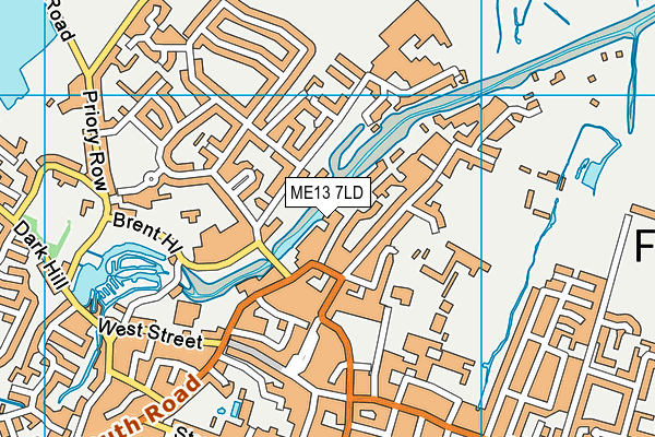 ME13 7LD map - OS VectorMap District (Ordnance Survey)