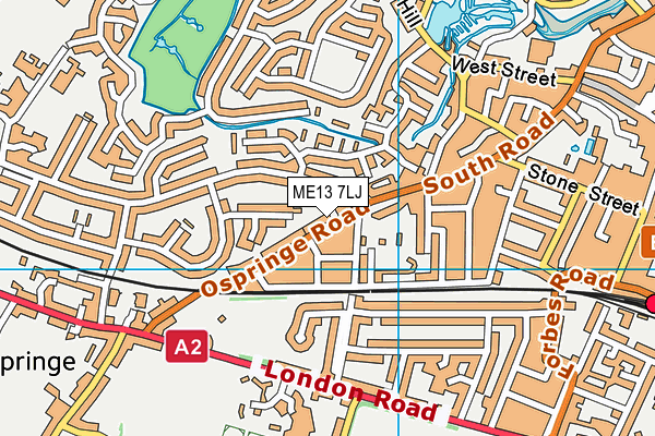 ME13 7LJ map - OS VectorMap District (Ordnance Survey)