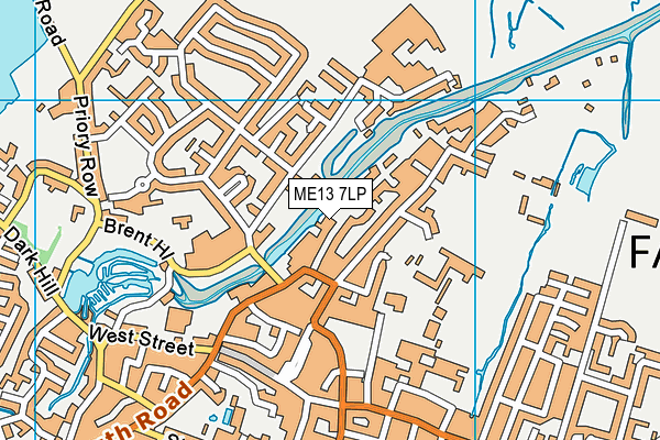 ME13 7LP map - OS VectorMap District (Ordnance Survey)