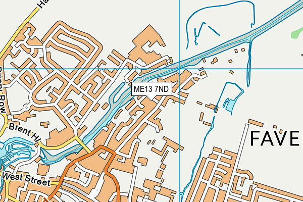 ME13 7ND map - OS VectorMap District (Ordnance Survey)