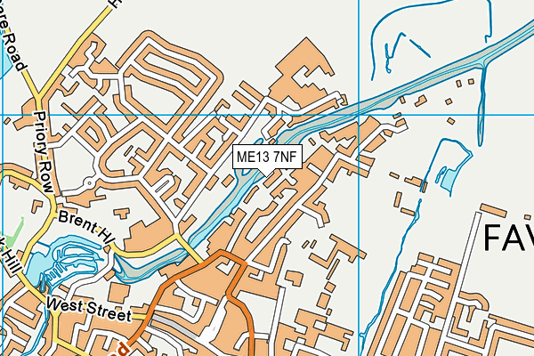 ME13 7NF map - OS VectorMap District (Ordnance Survey)
