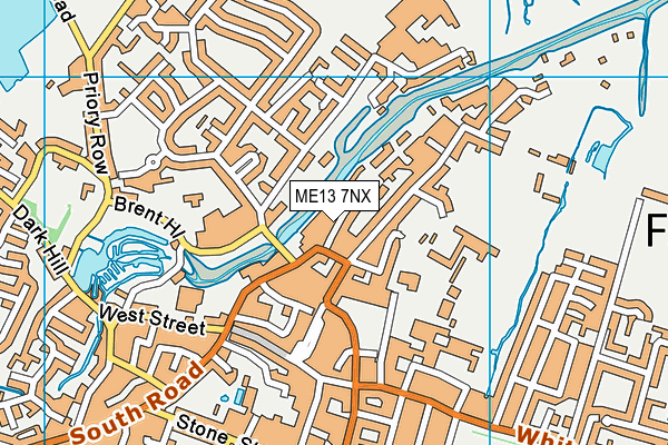 ME13 7NX map - OS VectorMap District (Ordnance Survey)