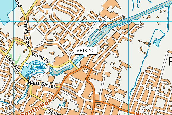 ME13 7QL map - OS VectorMap District (Ordnance Survey)