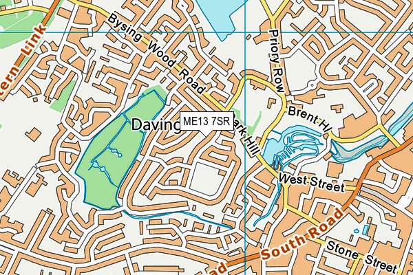 ME13 7SR map - OS VectorMap District (Ordnance Survey)