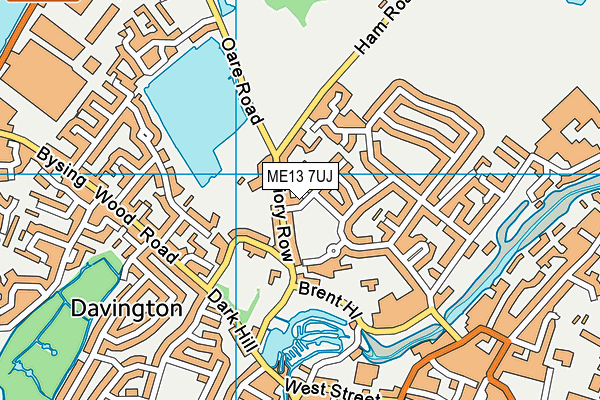 ME13 7UJ map - OS VectorMap District (Ordnance Survey)