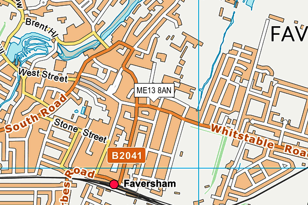 ME13 8AN map - OS VectorMap District (Ordnance Survey)