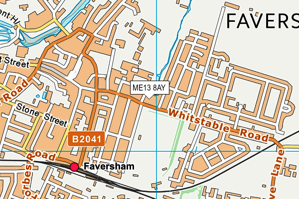 ME13 8AY map - OS VectorMap District (Ordnance Survey)