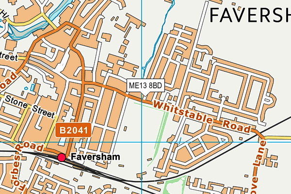 ME13 8BD map - OS VectorMap District (Ordnance Survey)