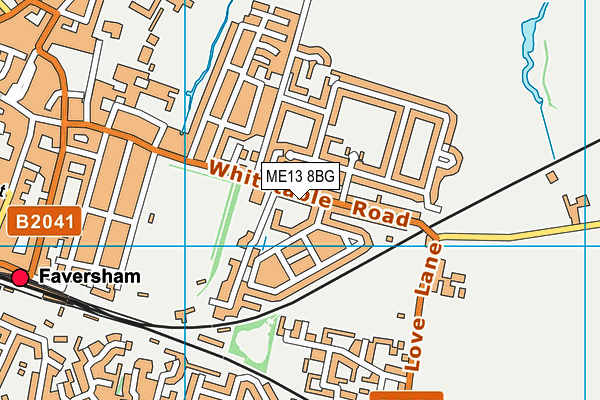 ME13 8BG map - OS VectorMap District (Ordnance Survey)