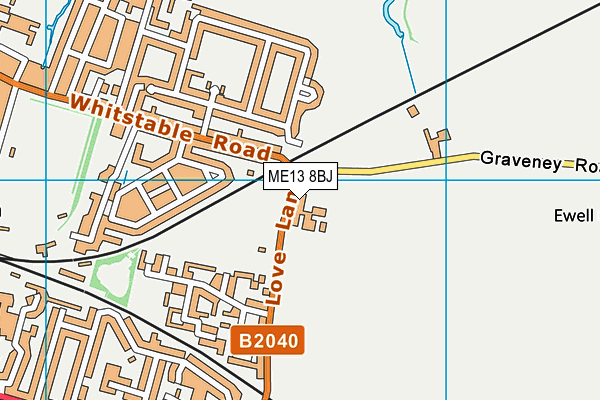 ME13 8BJ map - OS VectorMap District (Ordnance Survey)