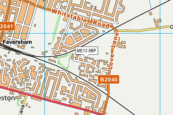 ME13 8BP map - OS VectorMap District (Ordnance Survey)