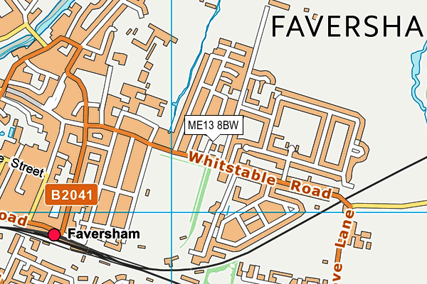 ME13 8BW map - OS VectorMap District (Ordnance Survey)