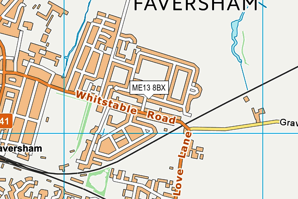 ME13 8BX map - OS VectorMap District (Ordnance Survey)