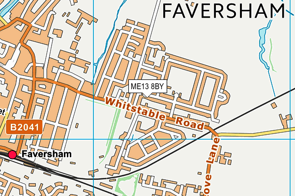 ME13 8BY map - OS VectorMap District (Ordnance Survey)