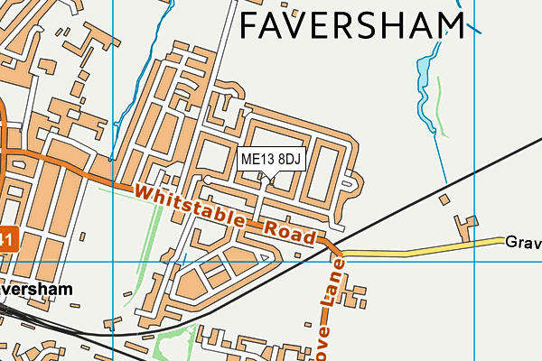 ME13 8DJ map - OS VectorMap District (Ordnance Survey)