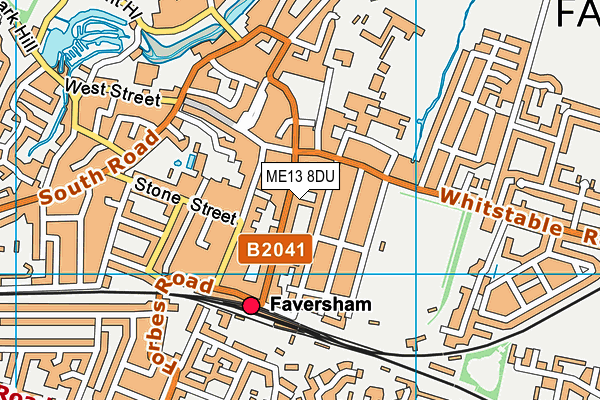 ME13 8DU map - OS VectorMap District (Ordnance Survey)