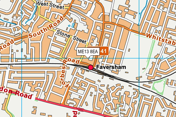 ME13 8EA map - OS VectorMap District (Ordnance Survey)