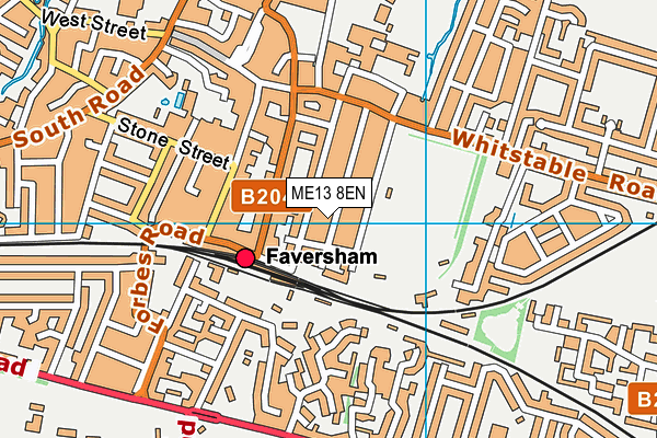 ME13 8EN map - OS VectorMap District (Ordnance Survey)