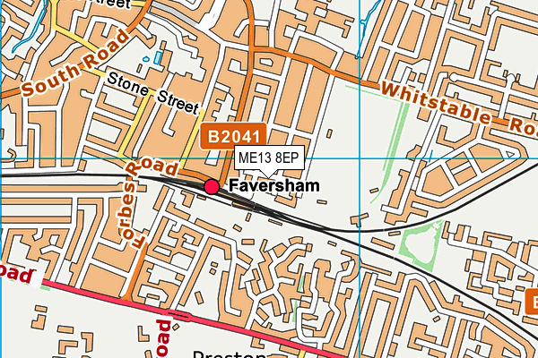 ME13 8EP map - OS VectorMap District (Ordnance Survey)