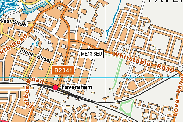 ME13 8EU map - OS VectorMap District (Ordnance Survey)