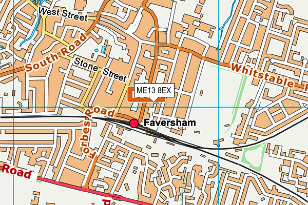 ME13 8EX map - OS VectorMap District (Ordnance Survey)