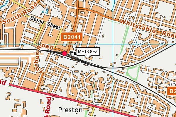 ME13 8EZ map - OS VectorMap District (Ordnance Survey)