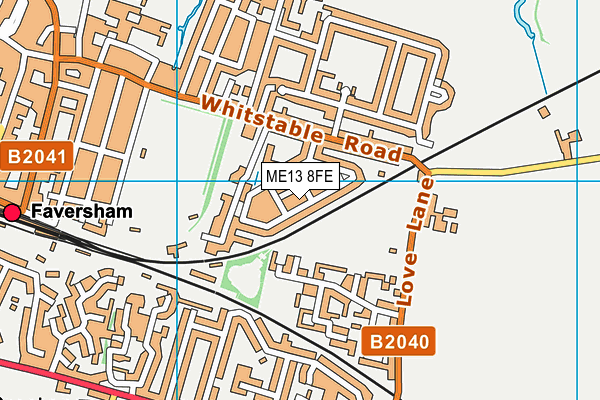 ME13 8FE map - OS VectorMap District (Ordnance Survey)