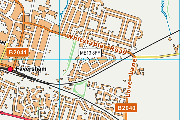ME13 8FF map - OS VectorMap District (Ordnance Survey)